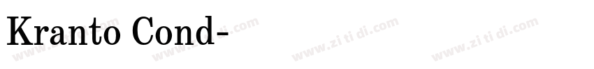 Kranto Cond字体转换